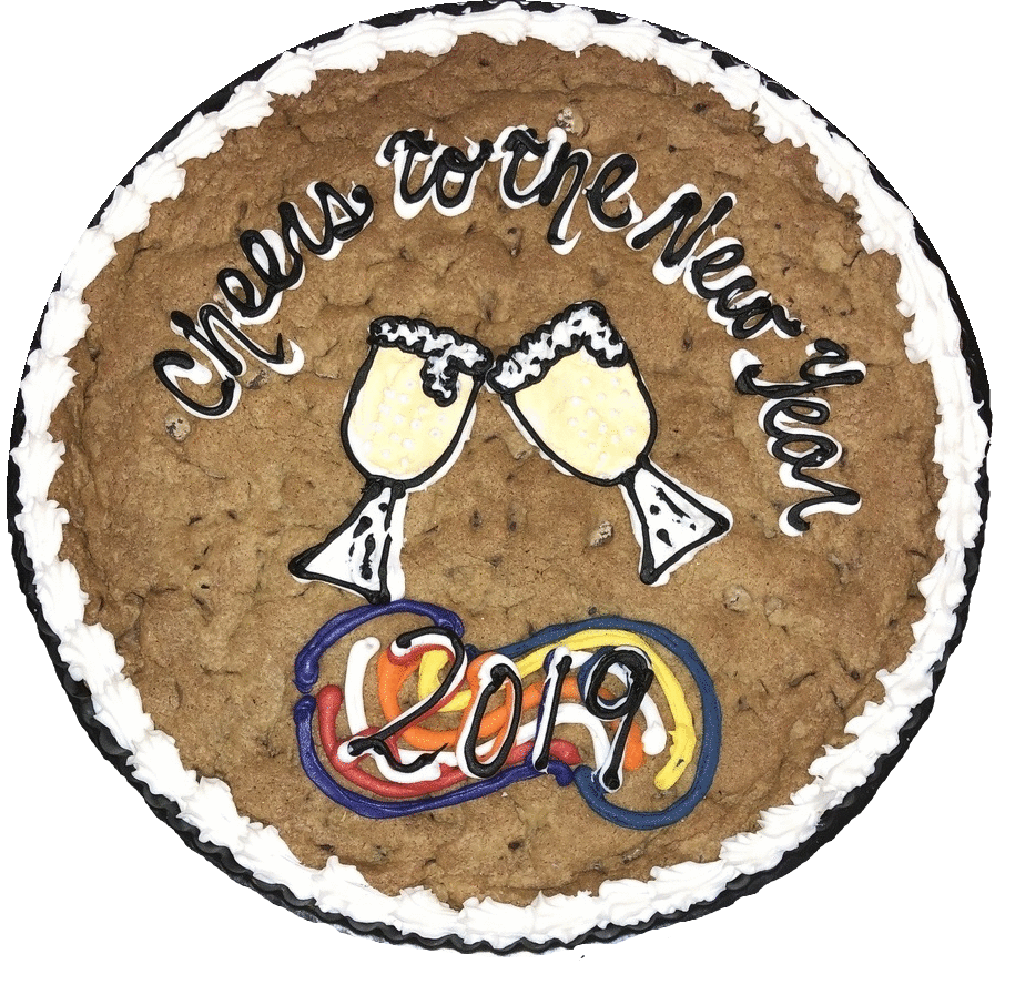 Make your new year even Sweeter with a fresh baked Cookie Cake delivered fresh from The Great Cookie